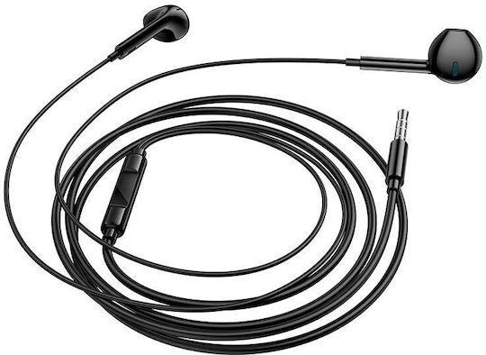 Borofone Bm84 Berry În ureche Handsfree cu două căști cu mufă 3.5mm Negru