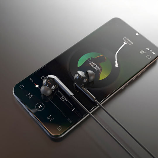 Dudao X3 Earbuds Handsfree Ακουστικά με Βύσμα 3.5mm Μαύρο