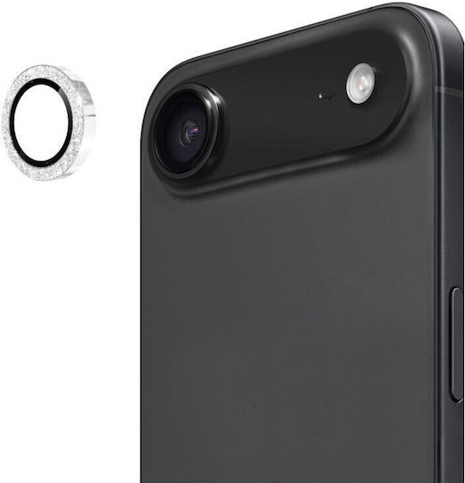 Tempered Glass Camera Protector Glitter for iPhone 17 Air Silver
