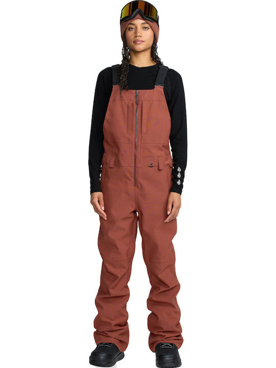 Volcom Swift H1352606-HEN Γυναικεία Σαλοπέτα Σκι & Snowboard Καφέ