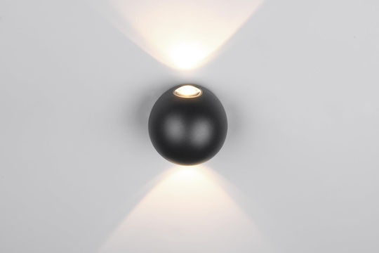Trio Lighting Επιτοίχιο Εξωτερικό Φωτιστικό LED IP54 Διπλής Δέσμης
