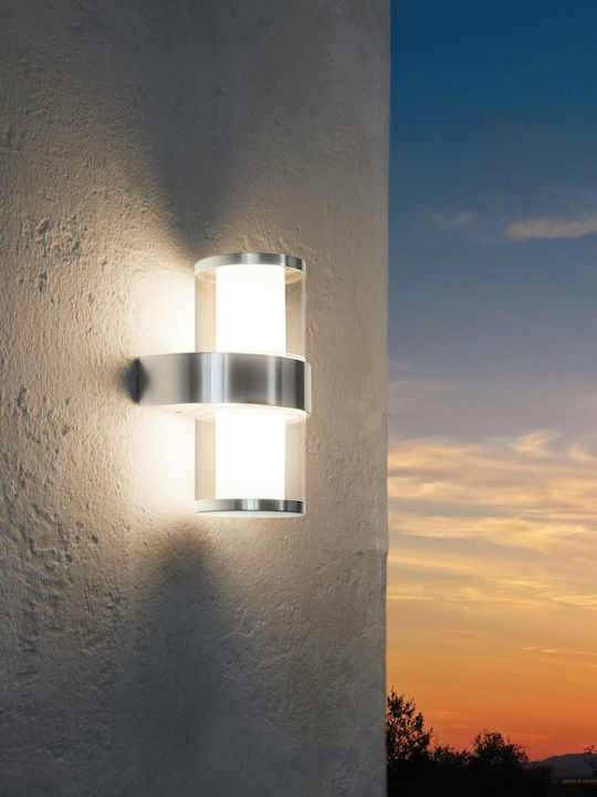 Eglo Beverly Wall-Mounted Outdoor Ceiling Light LED IP44 7W with Warm White Light 20x27x27εκ.