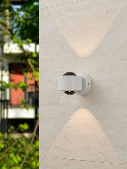 Eglo Treviolo Wall-Mounted Outdoor Ceiling Light LED IP44 4.4W with Warm White Light Double Beam 9x8.5εκ.