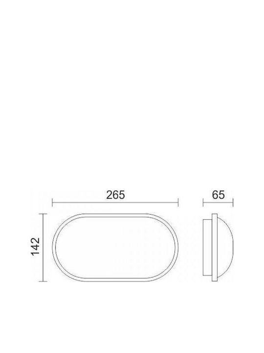 Spot Light Wall-Mounted Outdoor Turtle Light LED IP54 20W with Natural White Light