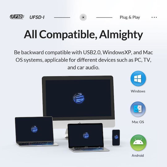 256GB USB 2.0 Stick Ασημί