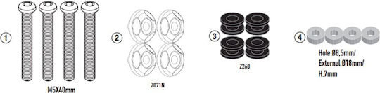 Κιτ Προσαρμογης D2170kitk Ζελατινας 2170dtk 2170dk Υαμαηα N-max 125 Kappa