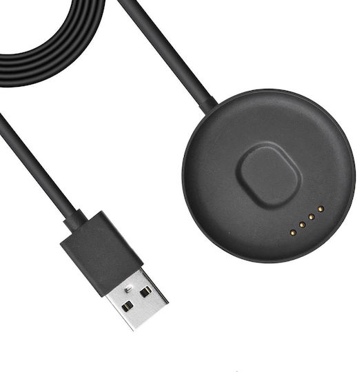 Akyga Charging Cable Φορτιστής για Ticwatch C2 Μαύρος