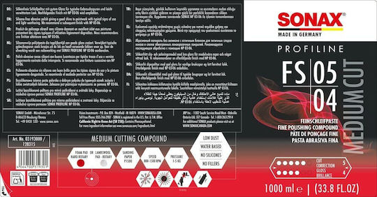 Sonax Profiline FS 05-04 Полираща Паста За Автомобили 1л