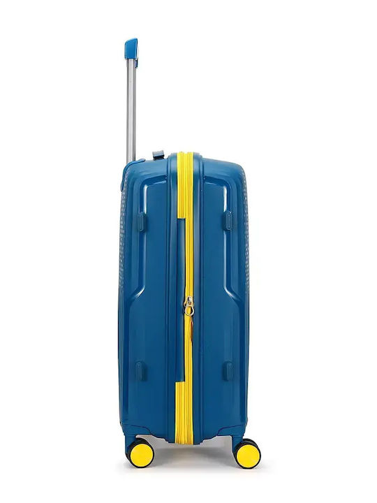 Amber Large Hard Travel Suitcase with 4 Wheels Height 75cm