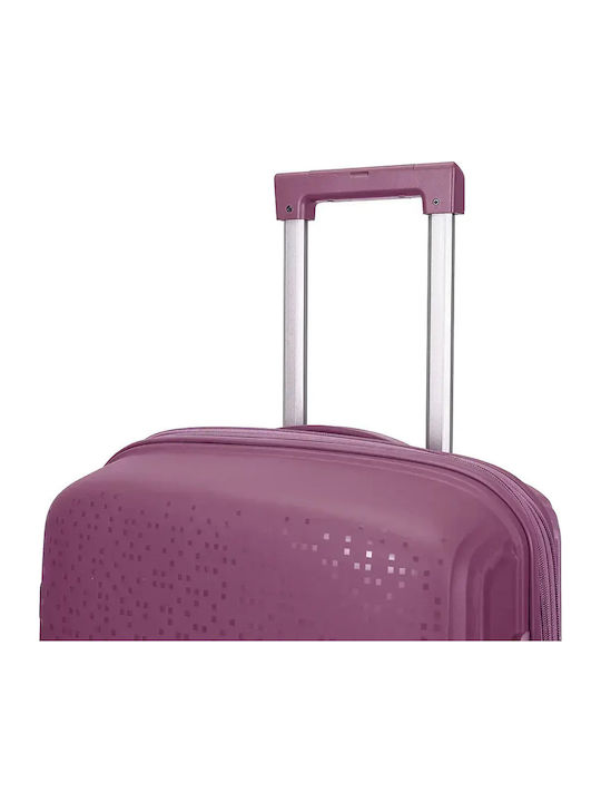Amber Forecast Hard Travel Suitcases Purple with 4 Wheels Set of 3 Pieces