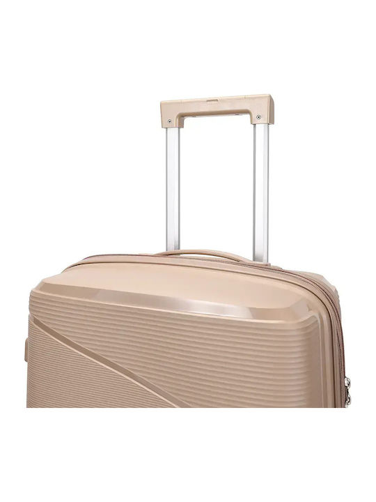 Amber Set De 3 Valize De Călătorie Scleroase Moca Cu 4 Roți