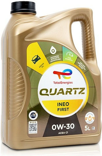 Total Quartz Ineo First Синтетичен Масло за Автомобили 0W-30 5лт 183106