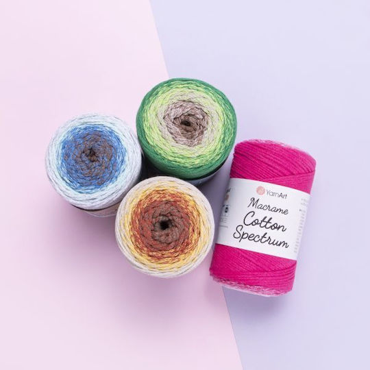 Yarn Art Strickgarn Baumwolle Macrame Spectrum Code 1303 225m 250g