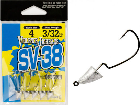 Μολυβοκεφαλη Decoy Sv-38 Violence Jighead #4 1,8g