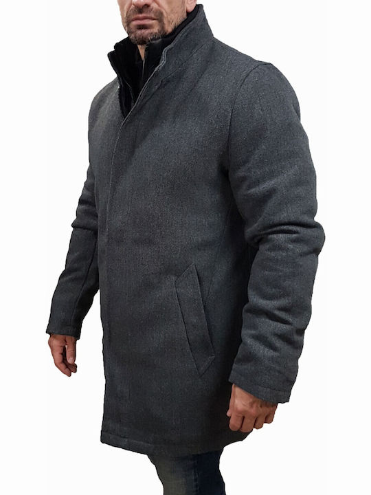 Ανδρικό Παλτό Dk Grey