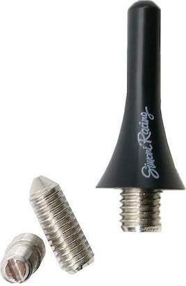 Simoni Racing KFZ-Antenne Dach Mini Mit Gewinde für Radio in Schwarz Farbe