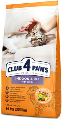 Club 4 Paws Ξηρά Τροφή για Ενήλικες Γάτες με Αρνί / Κοτόπουλο / Ρύζι / Καλαμπόκι / Πουλερικά / Συκώτι / Σολομό 2kg