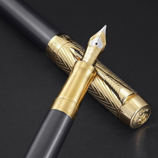 Parker Duofold Stilou Medium Gri