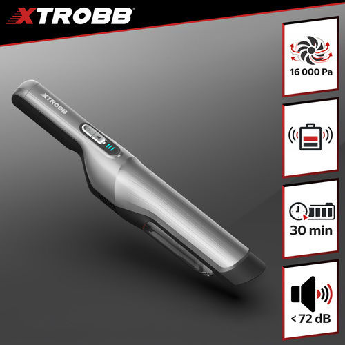 Xtrobb Car Handheld Vacuum Dry Vacuuming with Power 100W Rechargeable 12V Beige