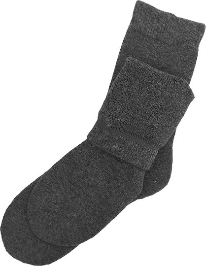 Herren Jagdsocken Frottee Militär Wolle Einfarbig 1 Paar Nr.41-46 Dunkelgrau