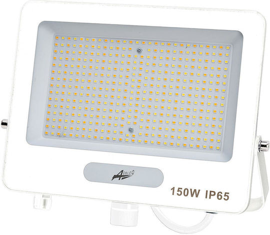 Adeleq Στεγανός Προβολέας LED 150W Θερμό Λευκό 3000K με Αισθητήρα Κίνησης IP65