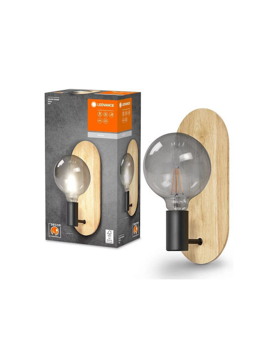 Ledvance Decor Wood Φωτιστικό Τοίχου Καφέ 12.8εκ. Ledvance Decor Wood Φωτιστικό Τοίχου Καφέ 12.8εκ.