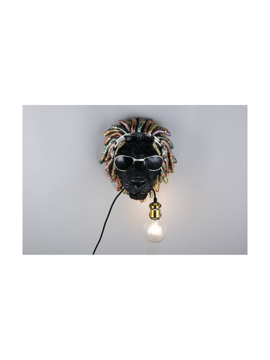 Trio Lighting Lamp Wall with Socket E27 Black 31.5x38x22.5cm