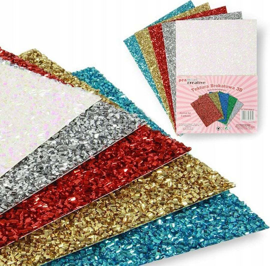 Teka Tektura A4 Glatte 3D Glitzer 5 Farben