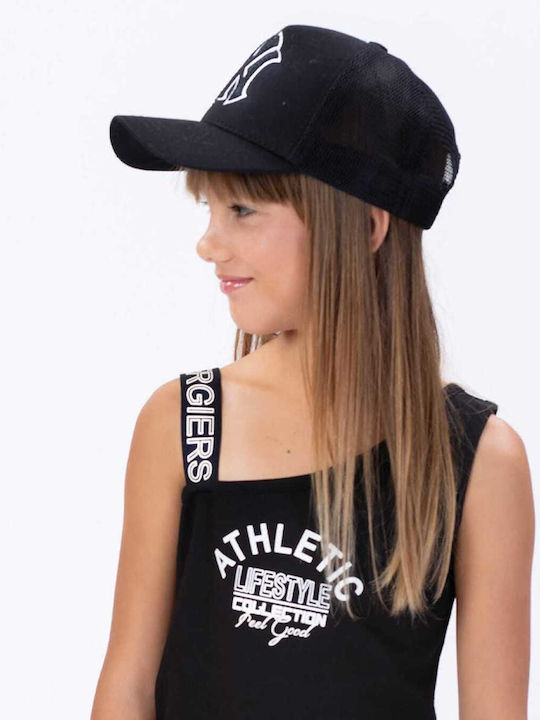 Kinderkleid Ärmellos Black
