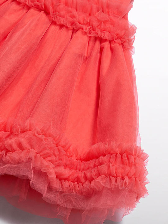 Children's Dress Tulle Peaches