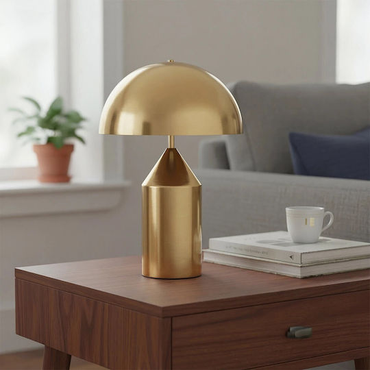 kelvo URANUS Table Lamp for Socket E27 with Gold Shade and Base