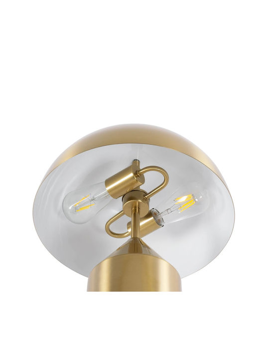 kelvo URANUS Table Lamp for Socket E27 with Gold Shade and Base