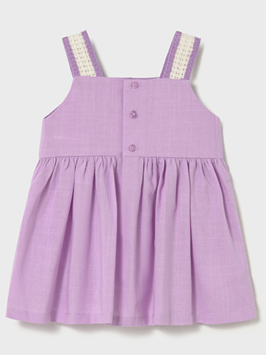 Girls Dress Sleeveless Knitted Lilac