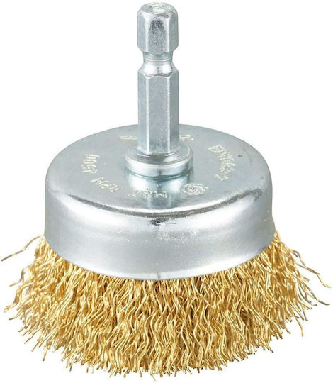 Perie Cupă de Sârmă Acoperită cu Alamă