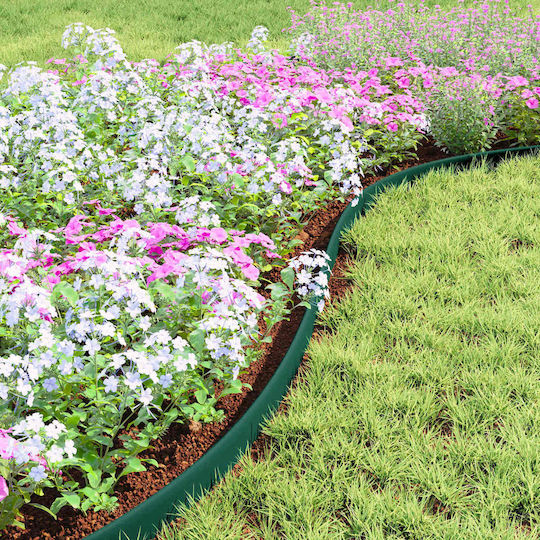 vidaXL Plastic Garden Border in Green Color xcm