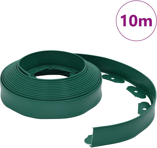 vidaXL Plastic Garden Border in Green Color xcm
