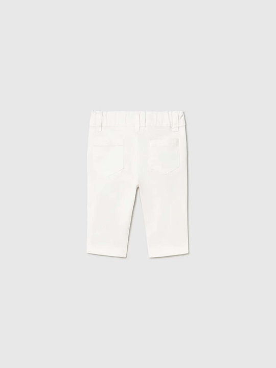 Kids Fabric Trousers White