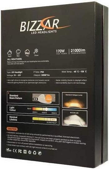 Bizzar Λάμπα Αυτοκινήτου H7 Canbus LED
