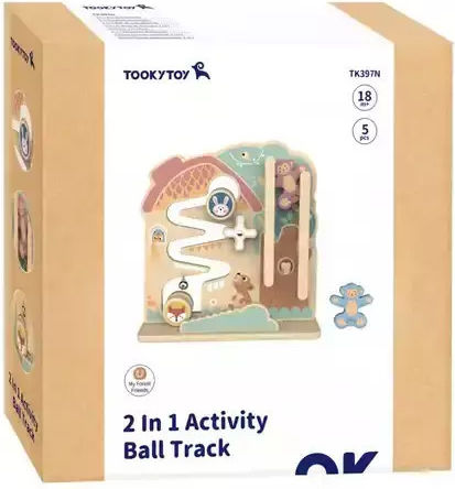 Tooky Toys Μπάλα Πίνακας Δραστηριοτήτων από Ξύλο για 18+ Μηνών