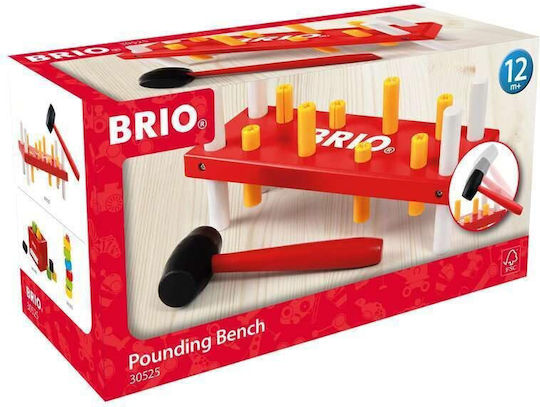 Brio Toys Παιχνίδι με Σφυράκι Pounding Bench για 12+ Μηνών
