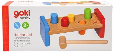 Goki Hammer Toy Hammerbank made of Wood for 24++ Months