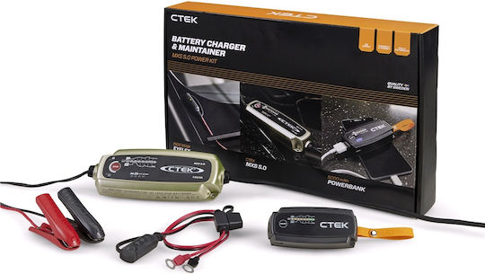 CTEK Φορτιστής Μπαταρίας Αυτοκινήτου 12V MXS 5.0 Value Pack