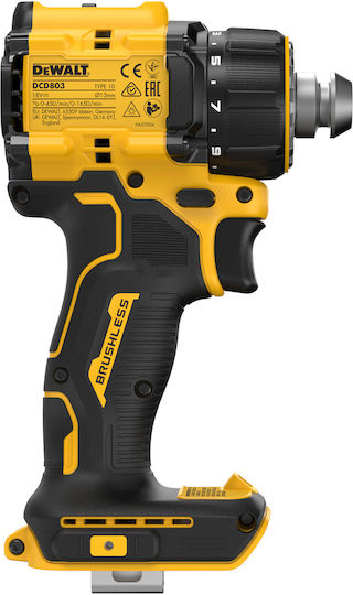 DEWALT DCD803D2T Winkel Schlagbohrschrauber Batteriebetrieben Brushless 18V 2x2Ah