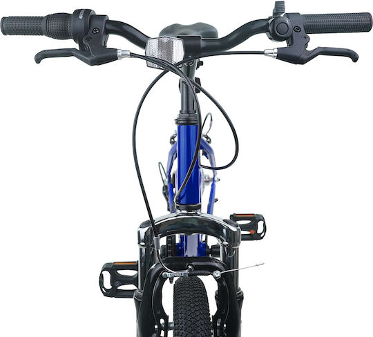 vidaXL 24" Kinderfahrrad Stadt Blau