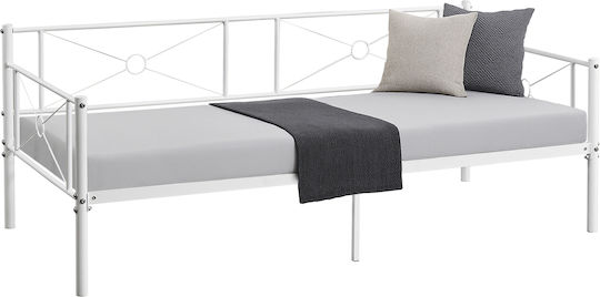 Cimarron Καναπές Κρεβάτι Μονό για Στρώμα 90x190cm Λευκό Cimarron Καναπές Κρεβάτι Μονό για Στρώμα 90x190cm Λευκό