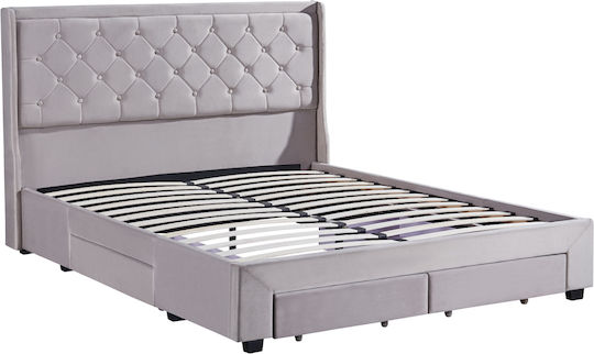 Annona Κρεβάτι Υπέρδιπλο για Στρώμα 160x200cm Ivory Annona Κρεβάτι Υπέρδιπλο για Στρώμα 160x200cm Ivory
