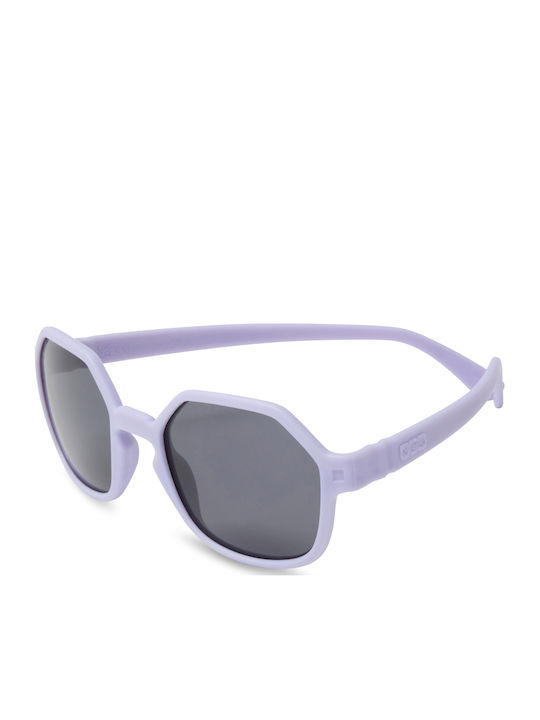 KiETLA Years Unbreakable Rectangle Kids Sunglasses with Polarized Lens Black