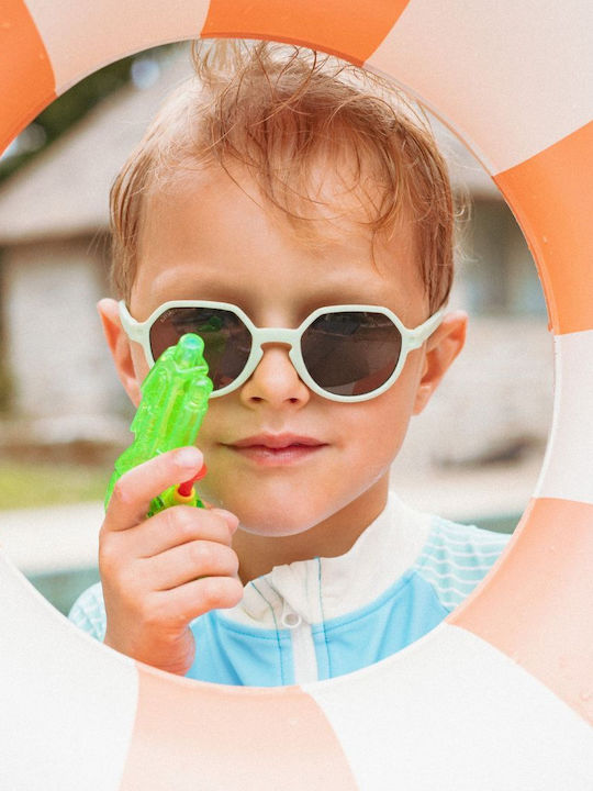 KiETLA Unbreakable Round Baby Sunglasses Blue for 0-1 Year