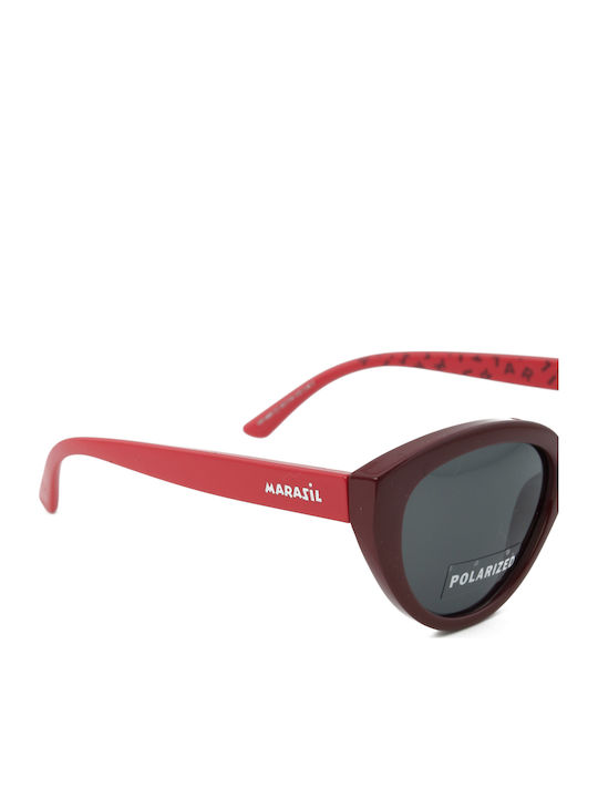 Marasil Butterfly Kids Sunglasses with Polarized Lenses Red for 4-7 Years