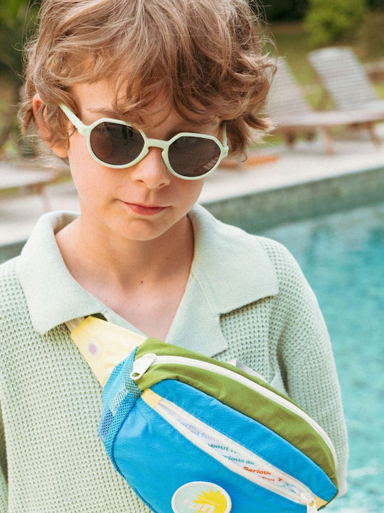 KiETLA Unbreakable Round Baby Sunglasses Blue for 0-1 Year
